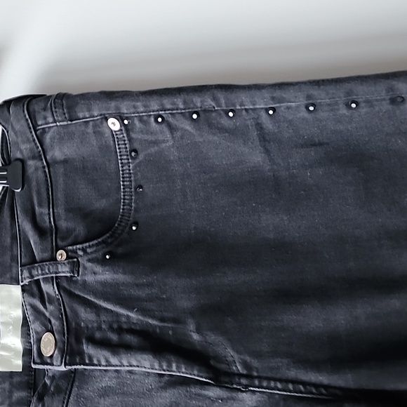 Max & Co Studded Stretch Cotton Blend Denim Jeans - Picture 2 of 9